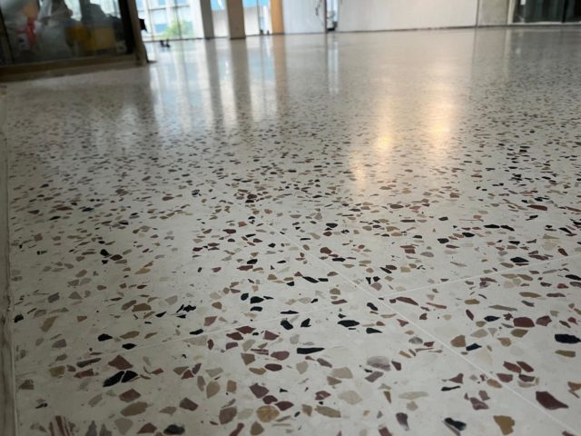 Présentation du terrazzo de l’Université de médecine de Créteil (94)